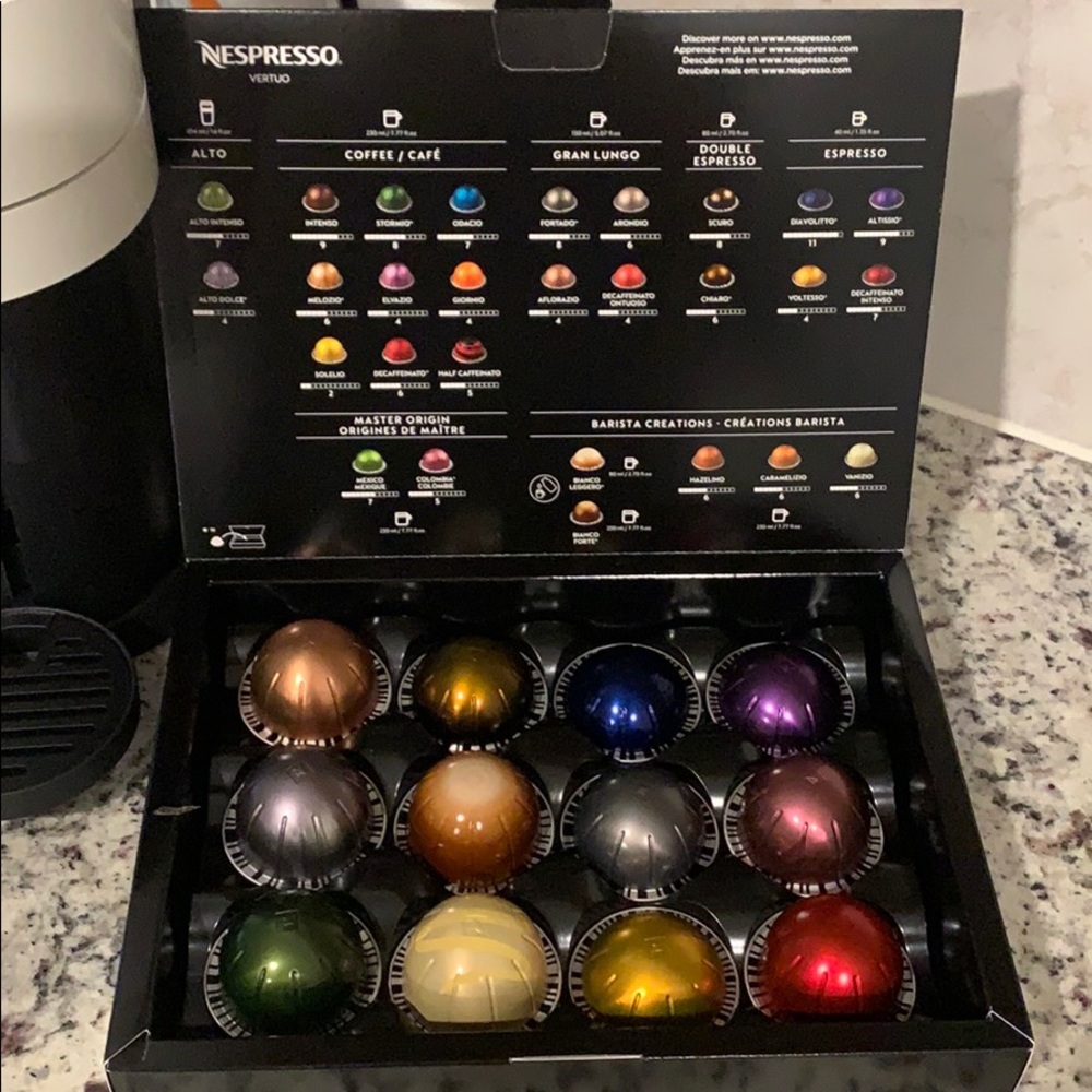 Nespresso vertuo coffee pods